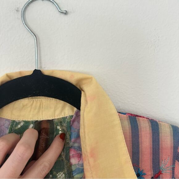 Aratta Silent Journey Beatriz Mixed Print Tunic Blouse - Picture 6 of 10